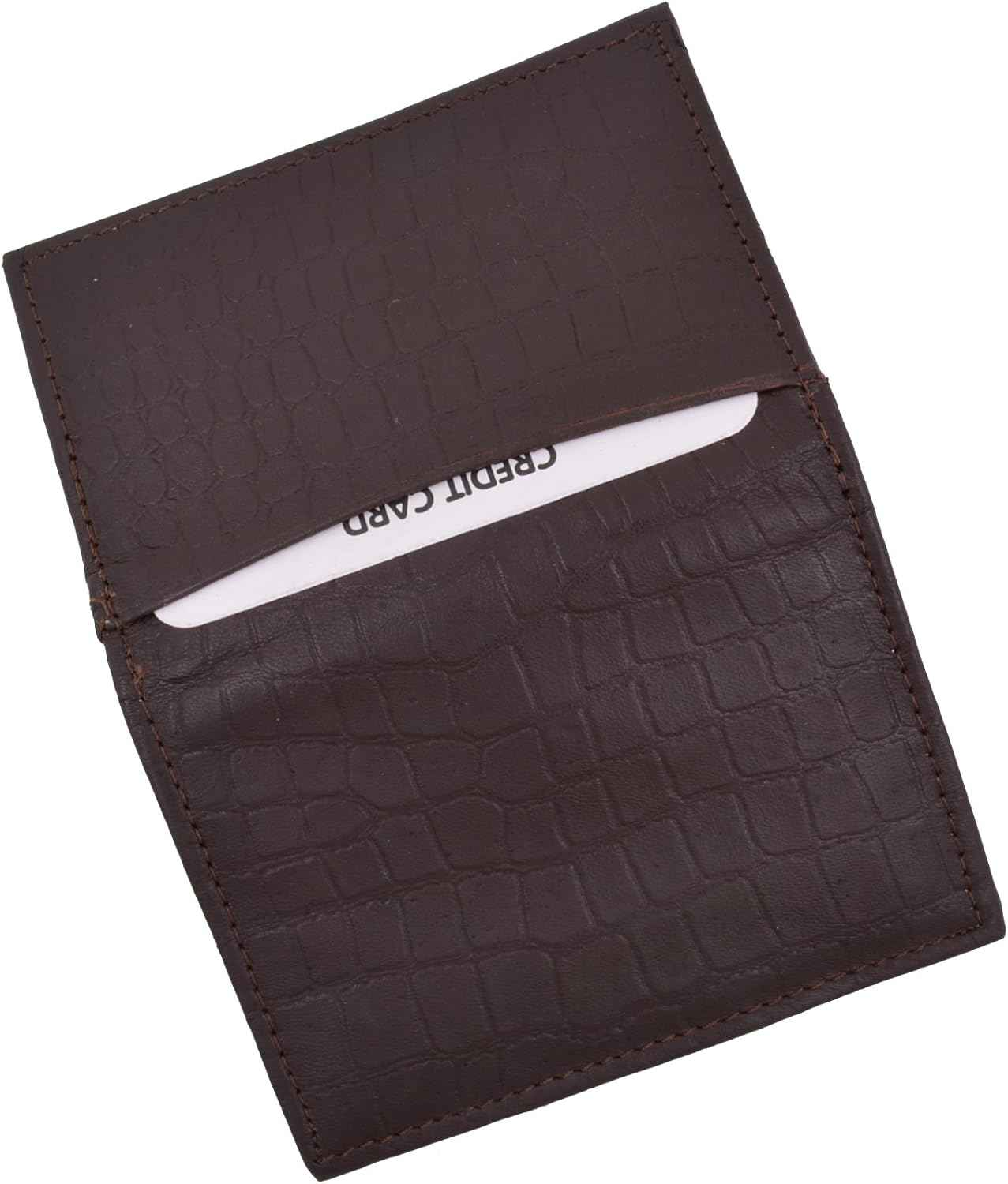 Marshal Leather RFID Business Card Holder Expandable For Men & Women