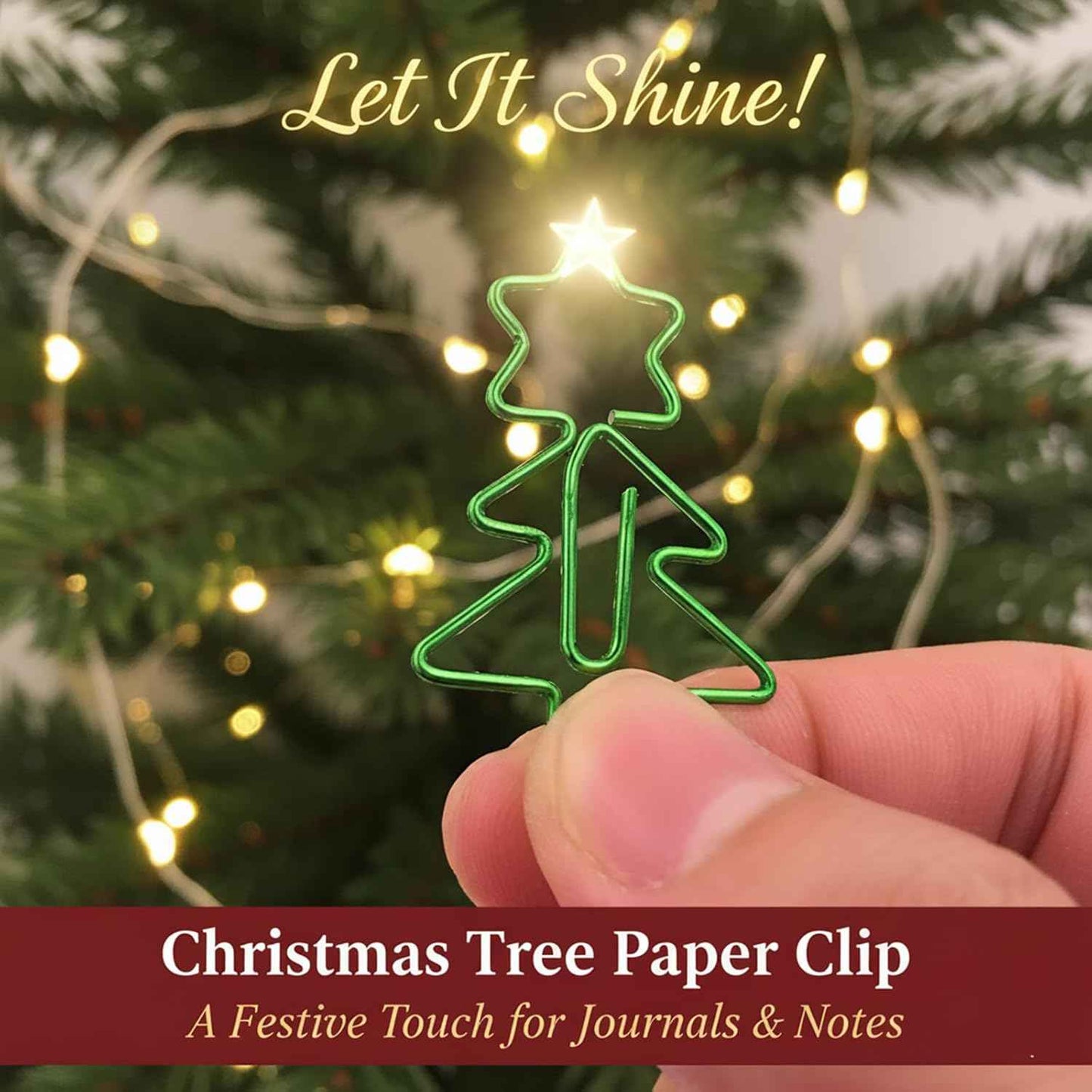 60pcs Cute Christmas Paper Clips, Fun Paperclips, Christmas Office Supplies, Office School Christmas Gifts