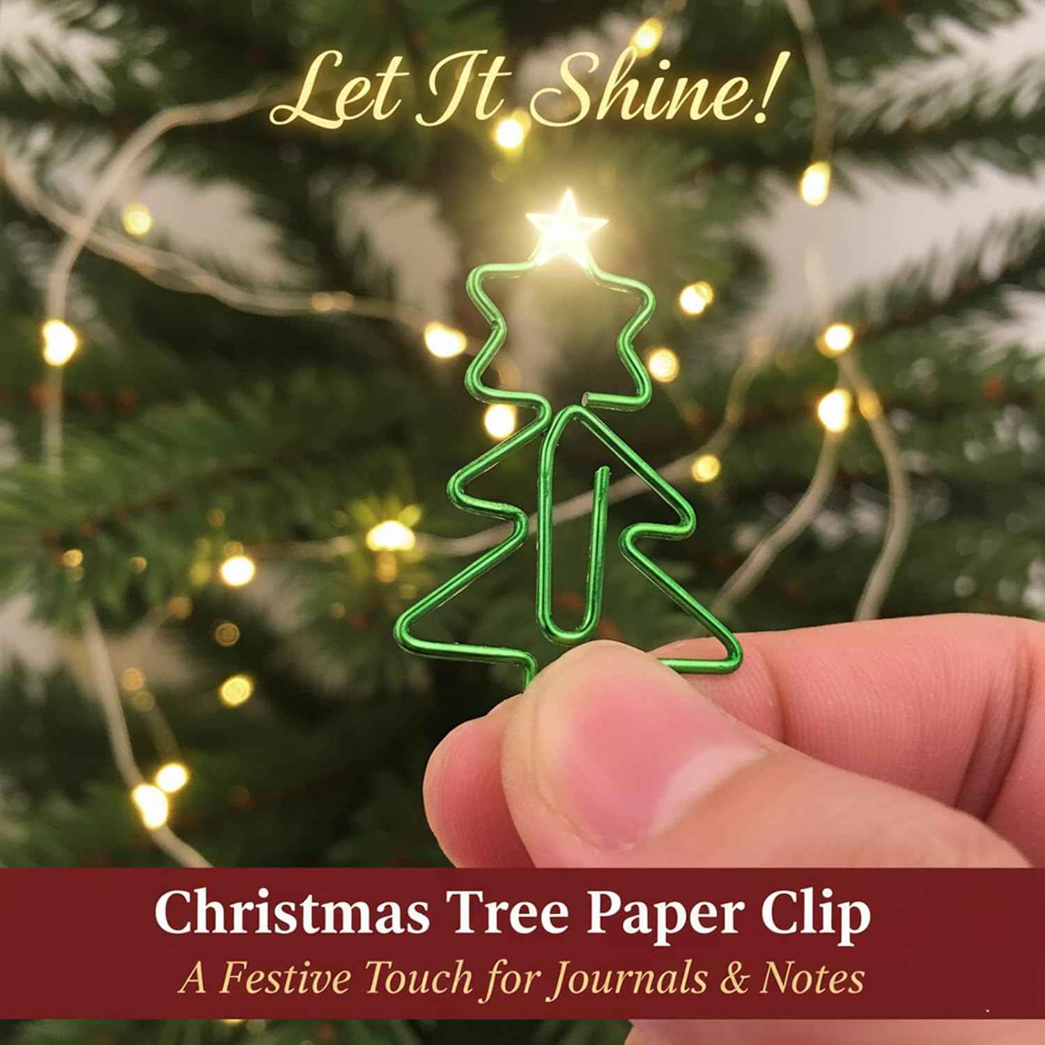 60pcs Cute Christmas Paper Clips, Fun Paperclips, Christmas Office Supplies, Office School Christmas Gifts