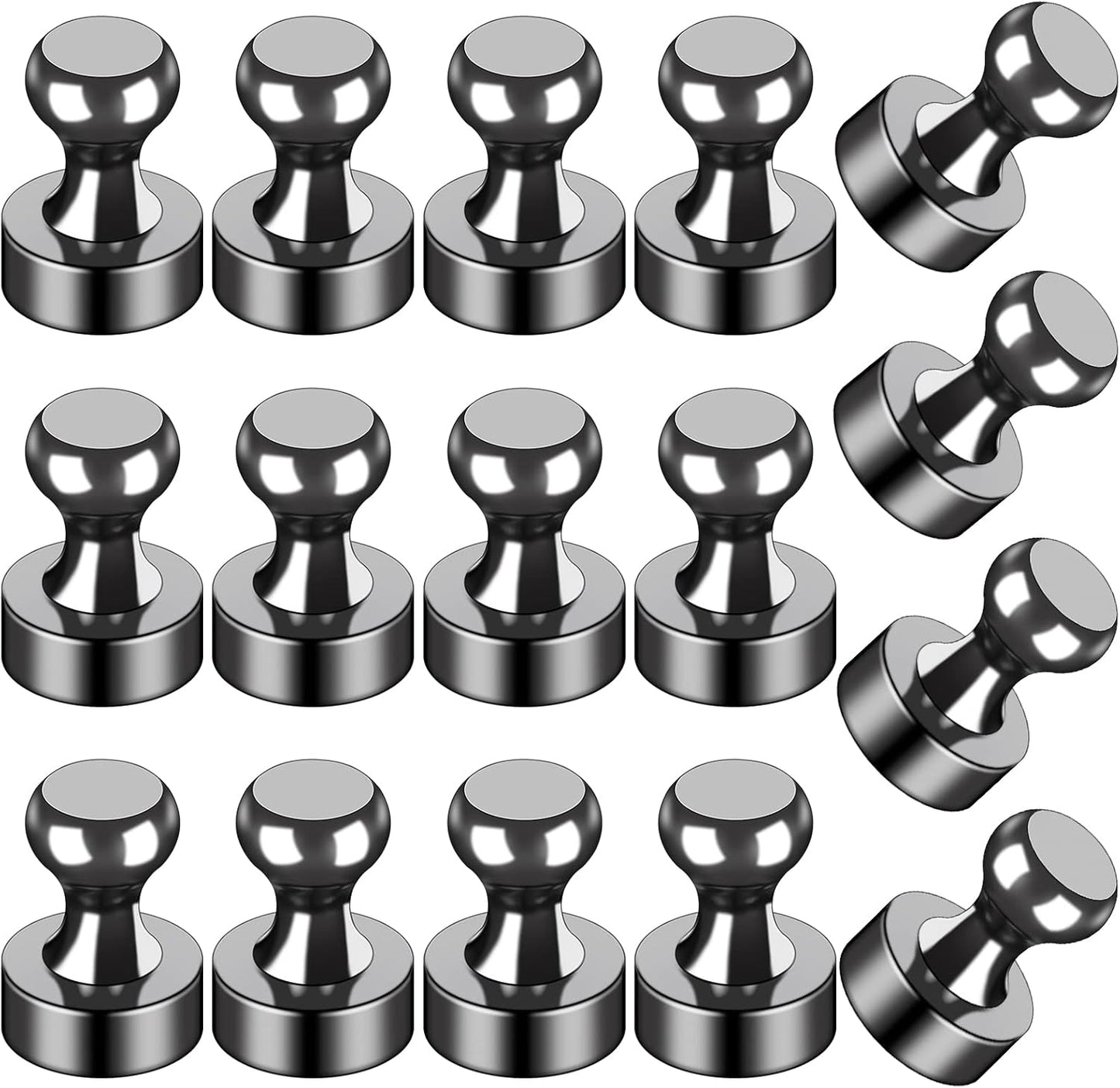LOVIMAG 16Pcs Strong Science Magnets, Labs Junior Science Magnet Set for Education, Science Experiment Tools for School, Office, Thumb Tacks Magnets,Dry Erase Magnetic