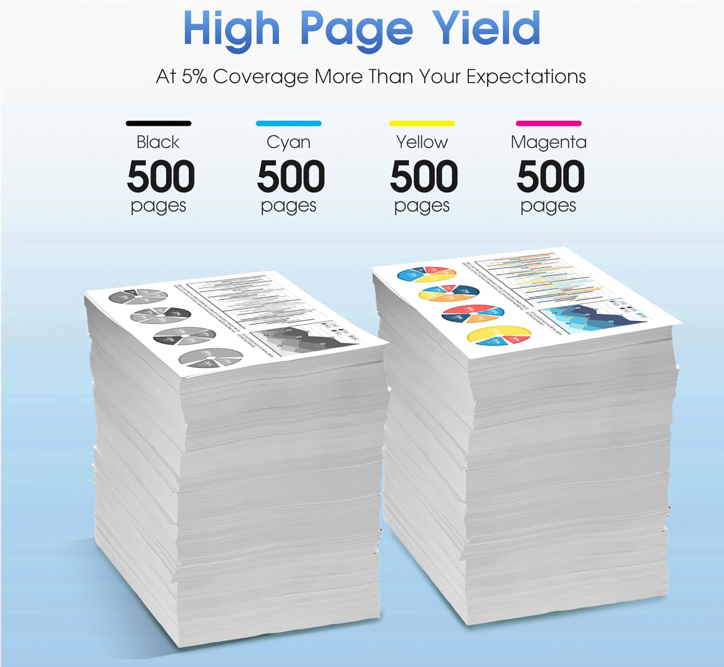 LC401XL Ink Cartridges for Brother LC401XL LC401 Ink High Yield Work for Brother MFC-J1010DW MFC-J1170DW MFC-J1012DW DCP-J1140DW MFC-J1800DW Printer (1 Black 1 Cyan 1 Magenta 1 Yellow, 4 Pack)