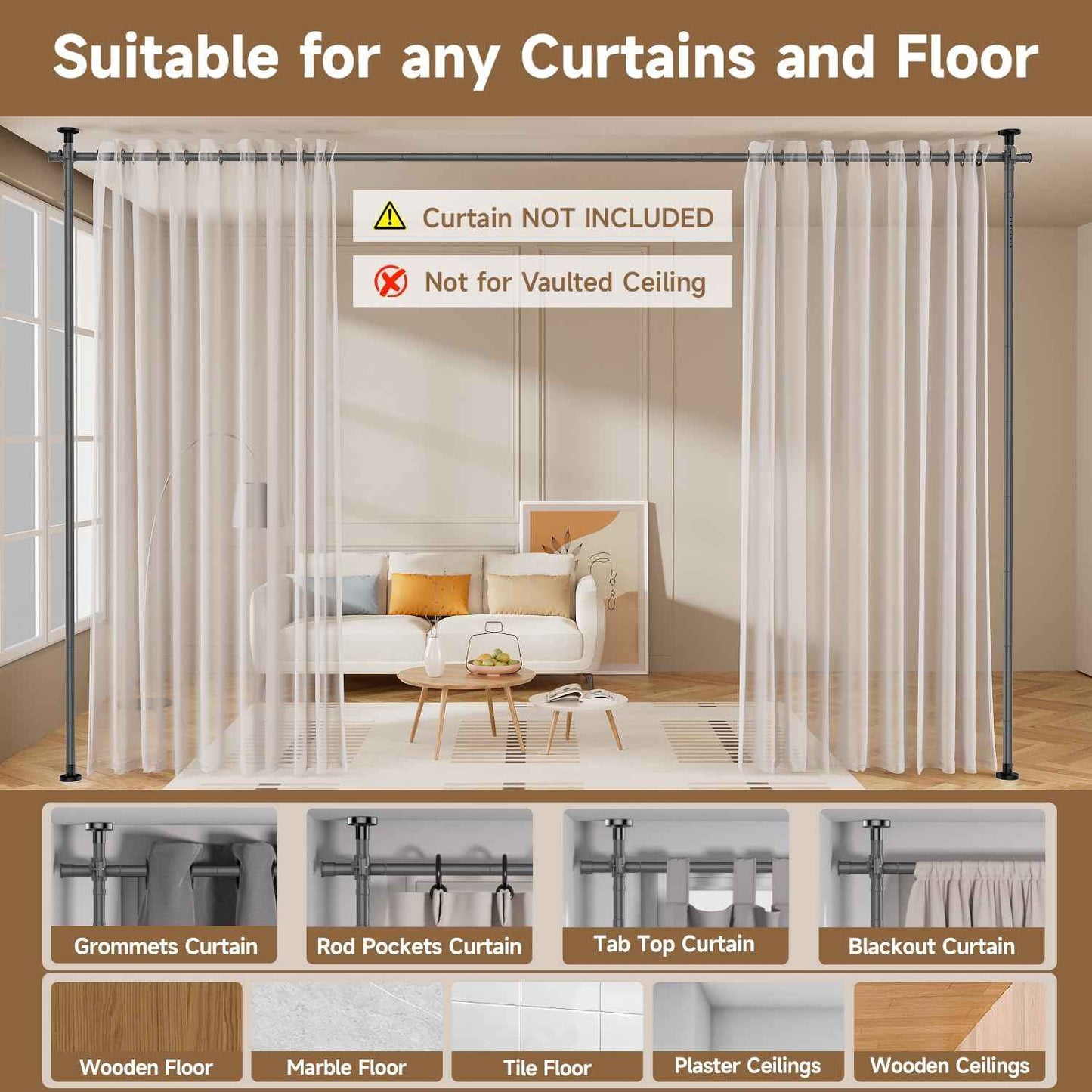 Room Divider Folding Privacy Screens with Wheels, 6FT Tall Divider for Room Separation, Movable Room Partitons and Dividers, Indoor Room Dividers Panel with Fabric (Grey, 1 Panel-78‘’)