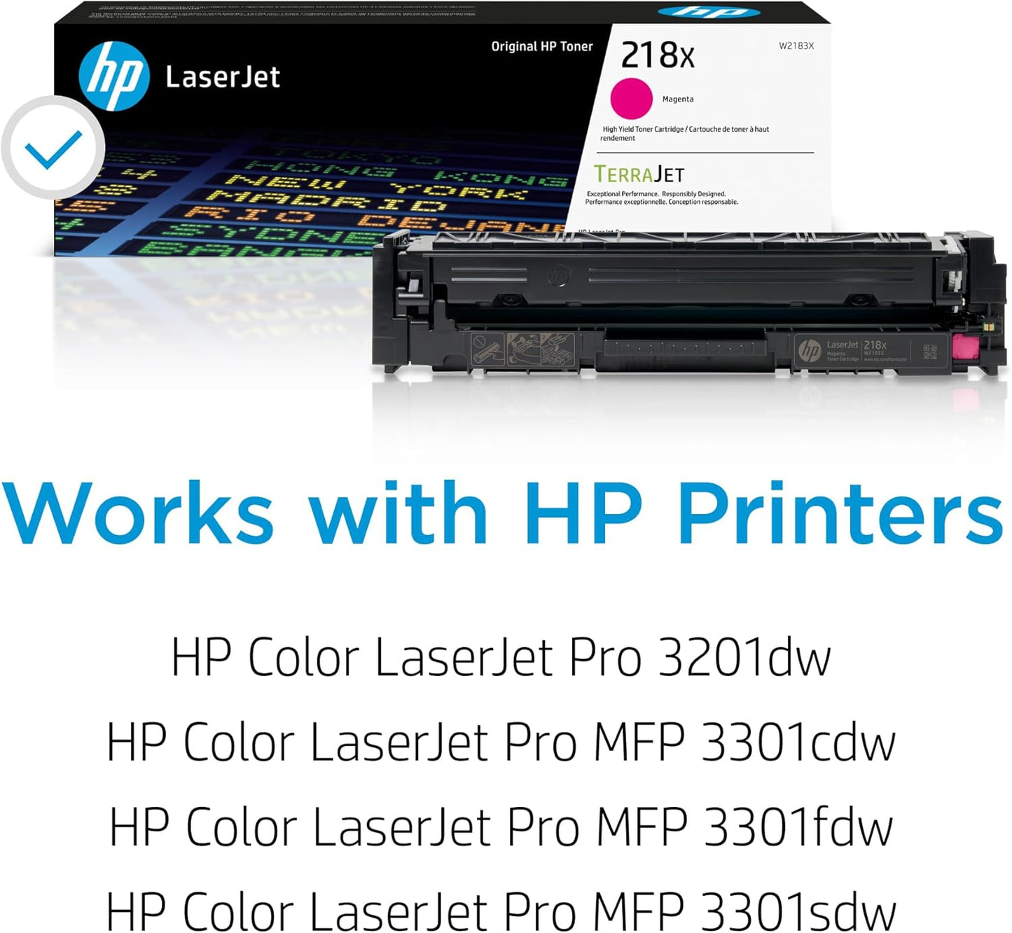 HP 218X Magenta High-Yield Toner Cartridge | Works with Color Laserjet Pro 3201, MFP 3301 Series | W2183X - Lumora Desk