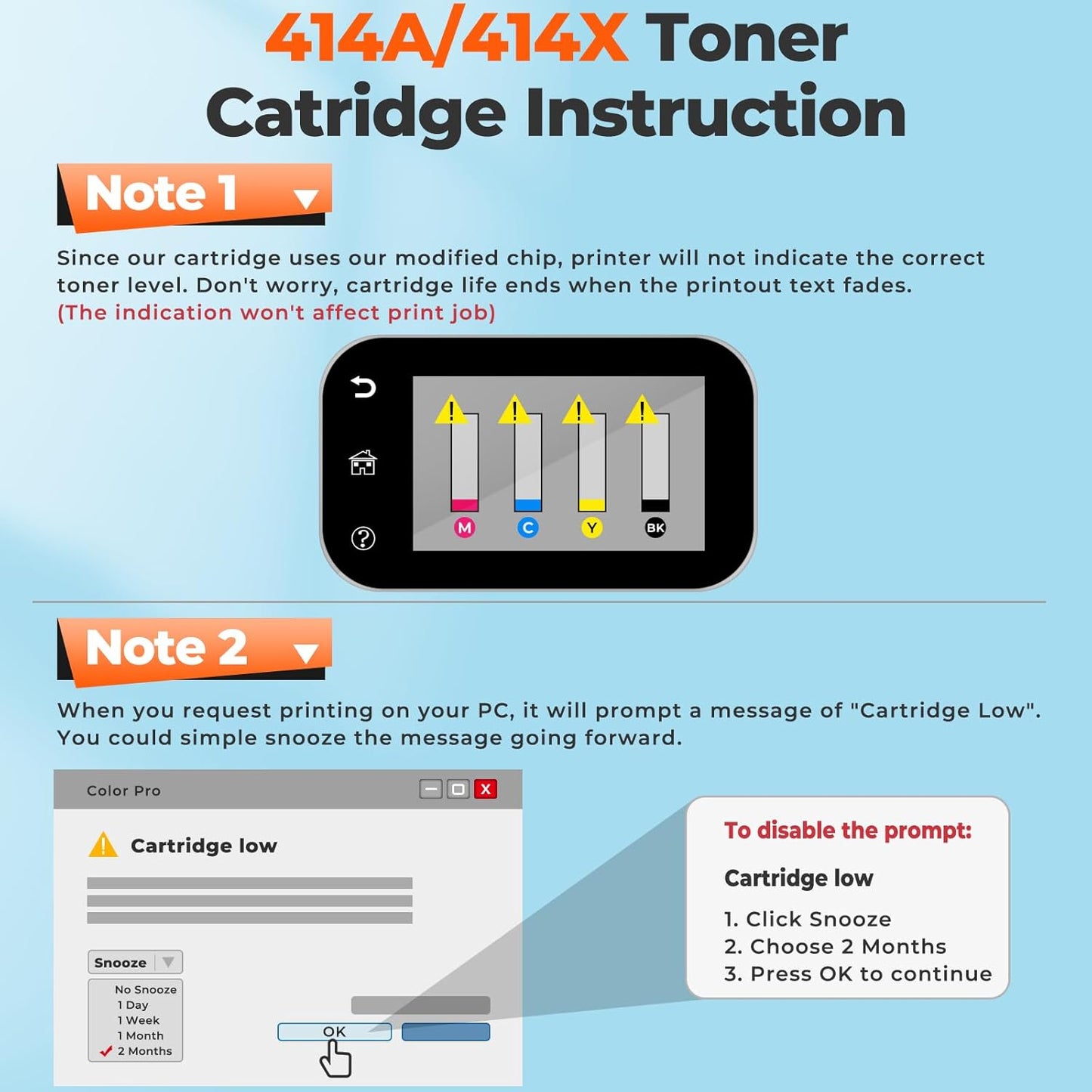 414A Toner Cartridge 4 Pack High Yield MFP M479fdw (with Chip) Compatible for HP 414A 414X Work for Color Laser Jet Pro MFP M479fdw Toner M454dw M454dn M455dn MFP M480f M479dw M479fdn Printer W2020A