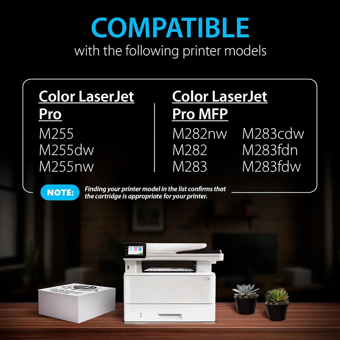 Smart Ink Compatible 206A Toner Cartridge Replacement for HP 206A Toner Cartridges (3 Color Combo Pack) 206X with Chip to use with Color Laserjet Pro MFP M283fdw M283cdw Laserjet Pro M255dw M255nw