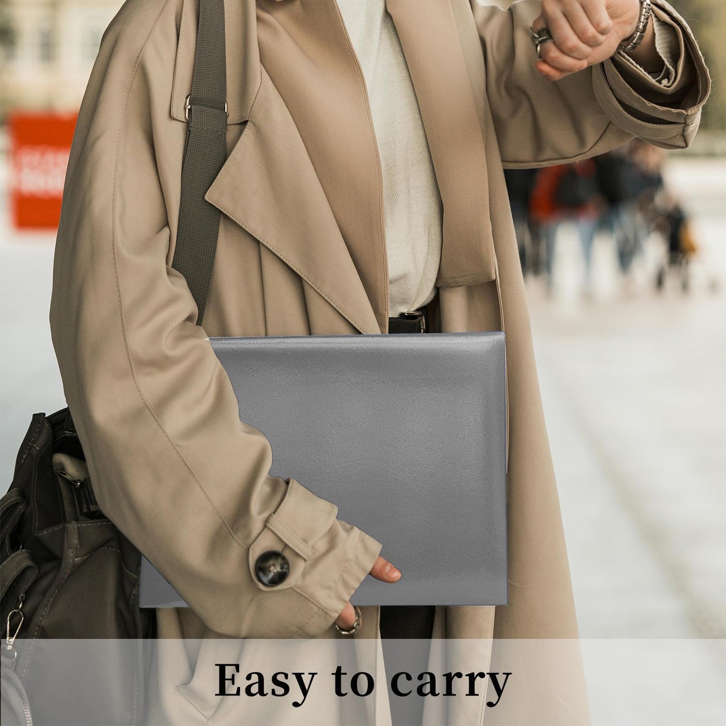 Certificate Holders 8.5"x11" Graduation Diploma Cover Document Leather Folders,Grey-5 Pack