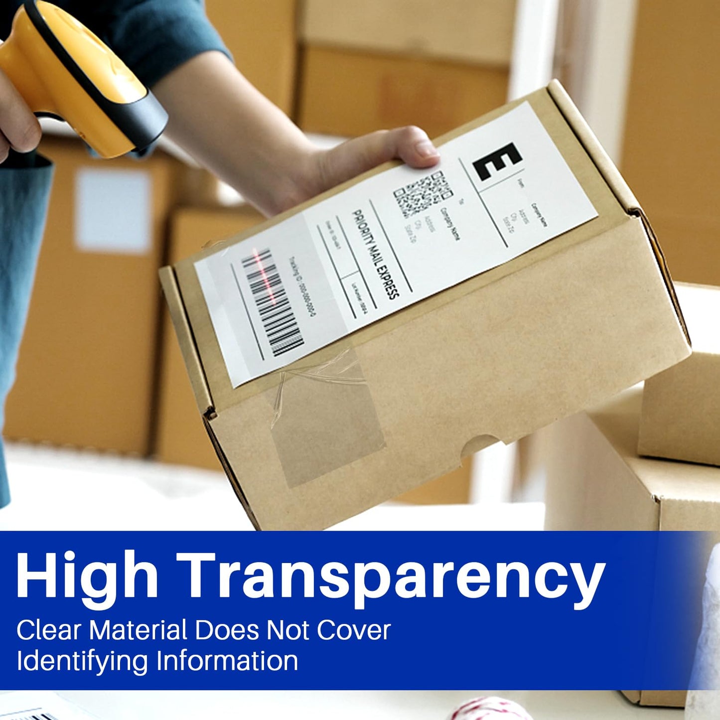 Clear Packing Tape, 12 Rolls Heavy Duty Packaging Tape with Dispensers for Packing Shipping Moving and Sealing, Thicker Packing Tape-2" x 65 Yards Per Roll, 780 Total Yards