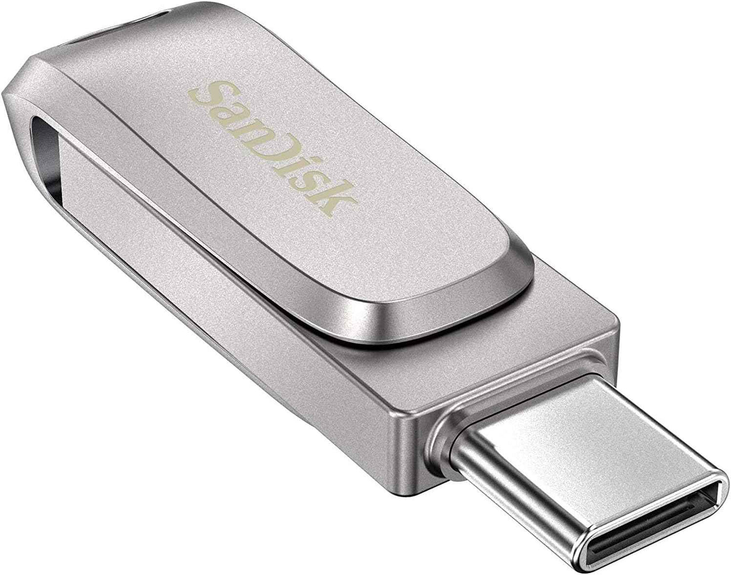 SanDisk Ultra Dual Drive Luxe USB Type-C 512GB Flash Drive for Smartphones, Tablets, and Computers - High Speed USB 3.1 Pen Drive (SDDDC4-512G-G46) Bundle with (1) Everything But Stromboli Lanyard