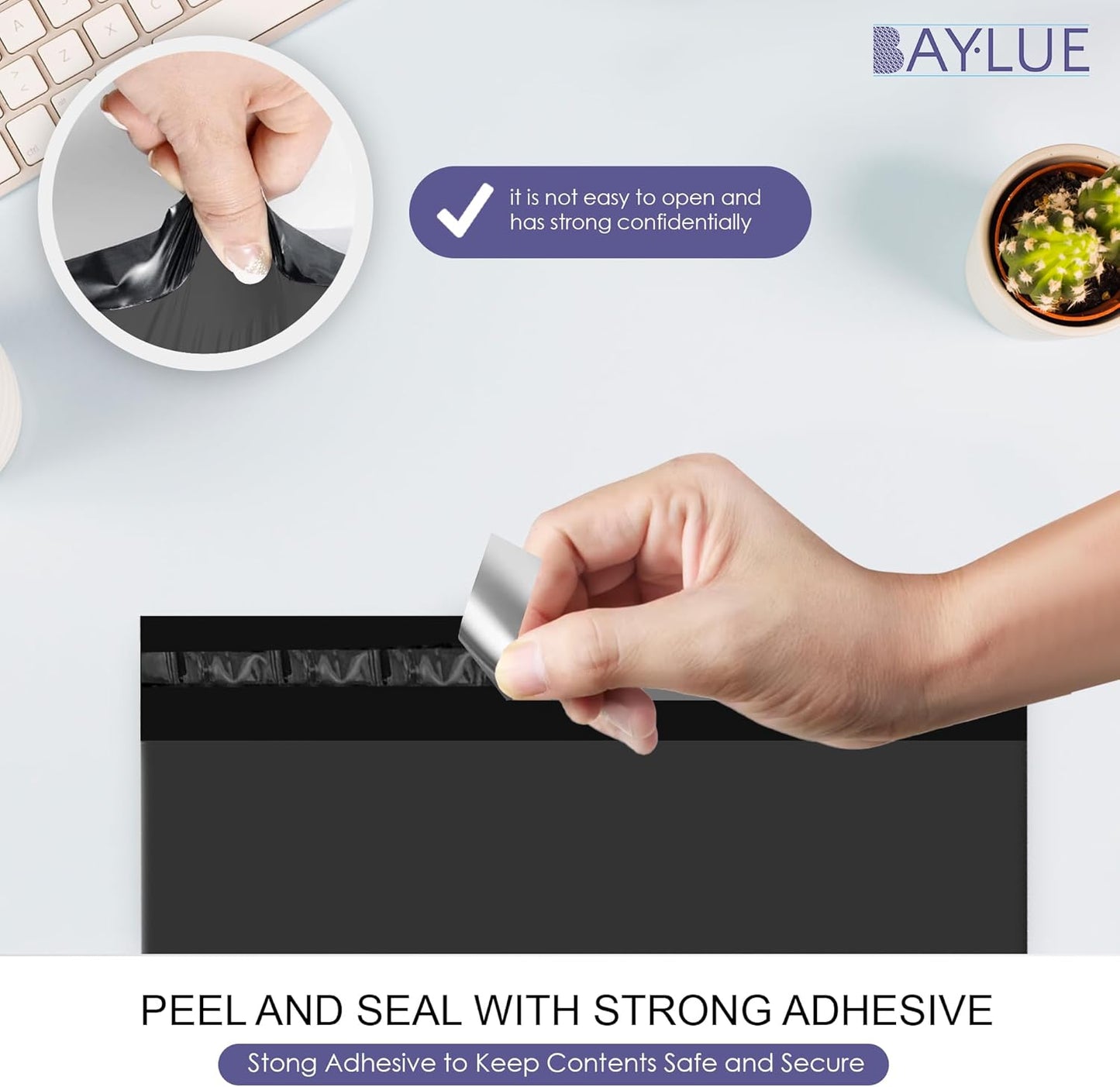 Black Large Poly Mailers 19x24 Inch | Strong Adhesive Self-Seal Mailer Bags | Tear, Tamper, Water Resistant Shipping Envelopes | Thick Strong polymailer Bags XL Clothing Shipping Bags | 100 Pcs Bulk - Lumora Desk