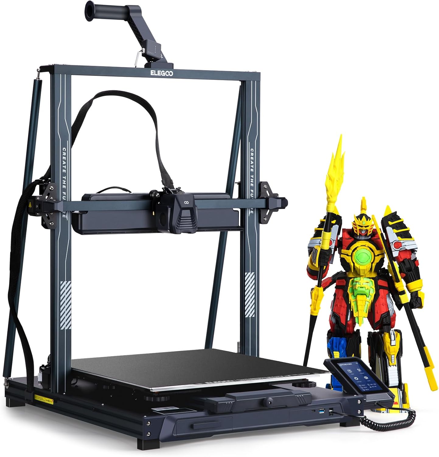 ELEGOO Neptune 4 Max 3D Printer, 500mm/s Fast Printing, Support 300°C Printing, Auto Leveling and Direct Drive Extruder, 420x420x480mm Large Build Volume - Lumora Desk