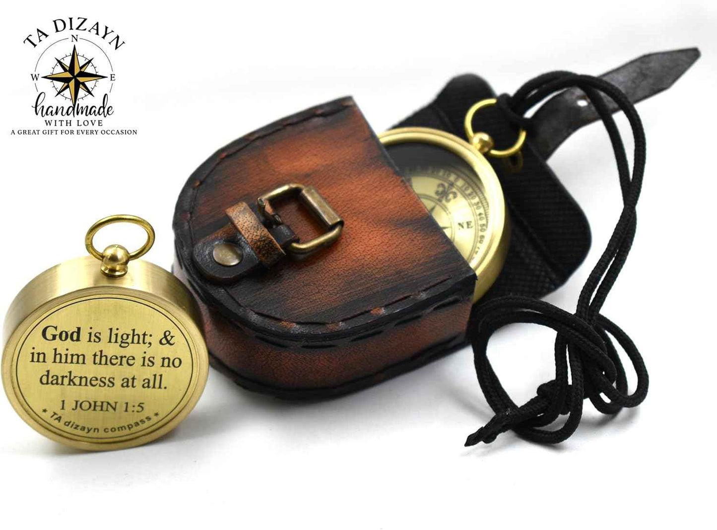 For I Know The Plans I Have For You, Jeremiah 29:11, Solid Brass Directional Engraved Compass, Baptism Gifts for Boys Girls, First Communion, Christian Gifts for Men, First Confirmation Gifts for Boys