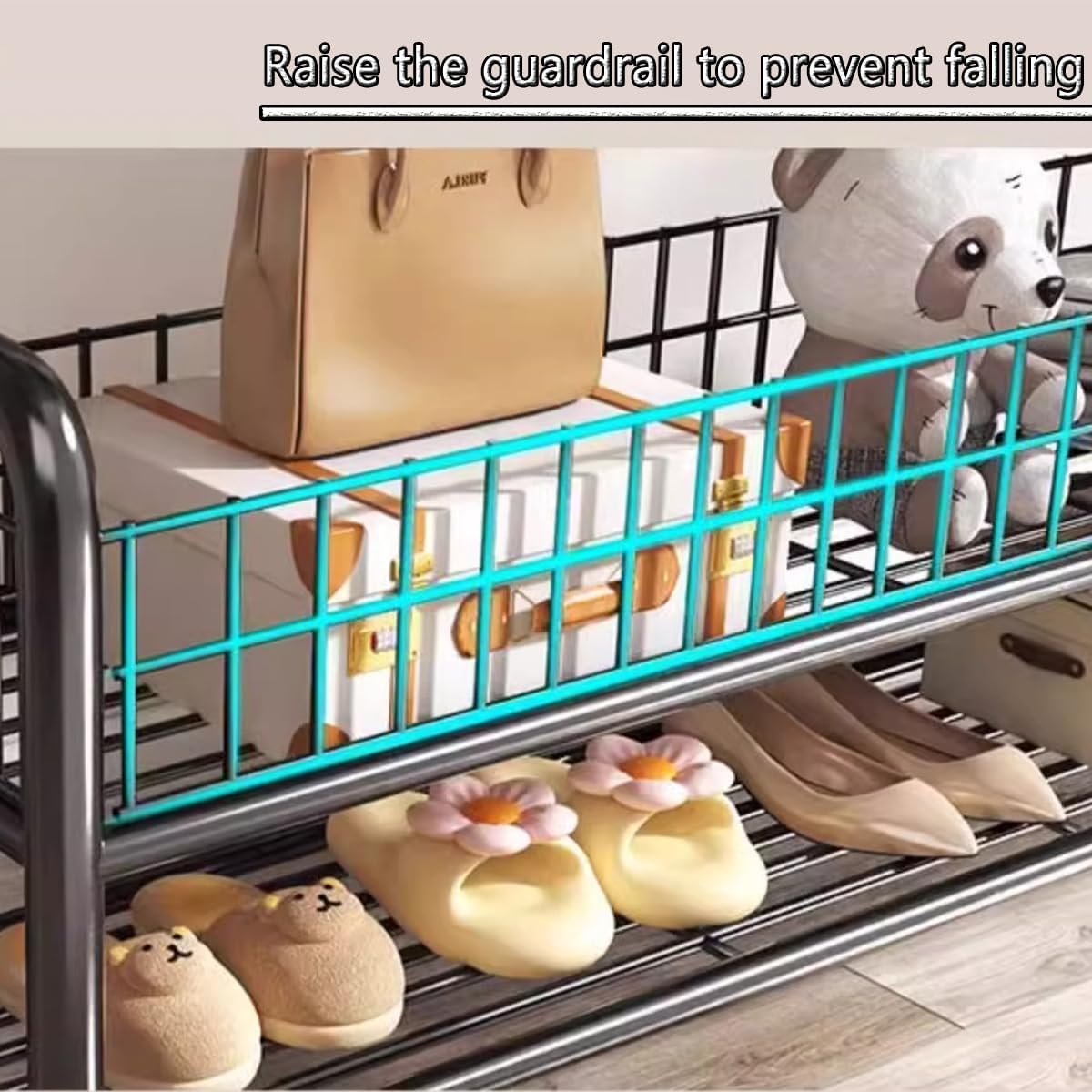 Clothes Garment Rack, Heavy Duty Clothes Rack with Wheels, Portable Clothing Rack with Storage Basket for Hanging Clothes,Gold