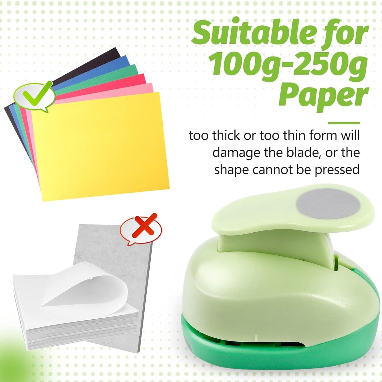 UCEC 5/8 Inch Circle Punch - Paper Circle Cutter, One Hole Punch for Paper Crafts, Scrapbooking, Gift Cards, Arts & Fun Projects