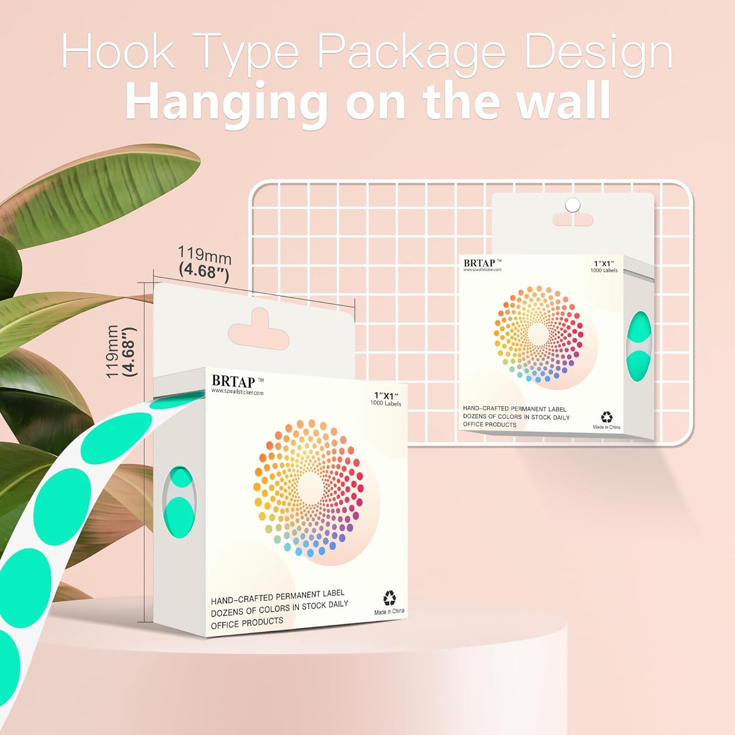 1 Inch Round Color Coding Labels, 1000 Dots Per Roll Aqua Color Coded Dot Stickers, Round Color Dot Labels for Organizing, Filing, and Storage