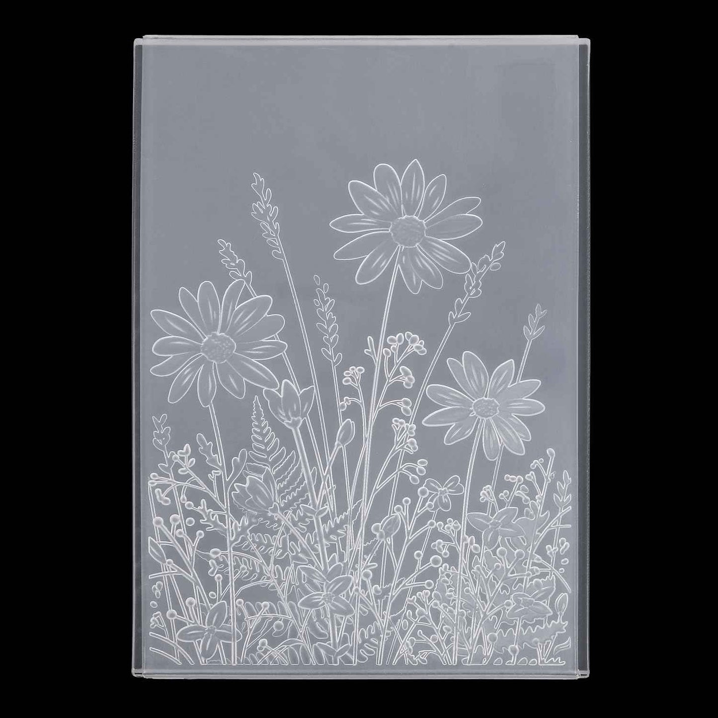 3D Embossing Folder, 5x7in Flower Leaf Background Plastic Embossing Folders for Card Making Embossed Template Plates for DIY Craft Tools Scrapbooking Paper Album Supplies