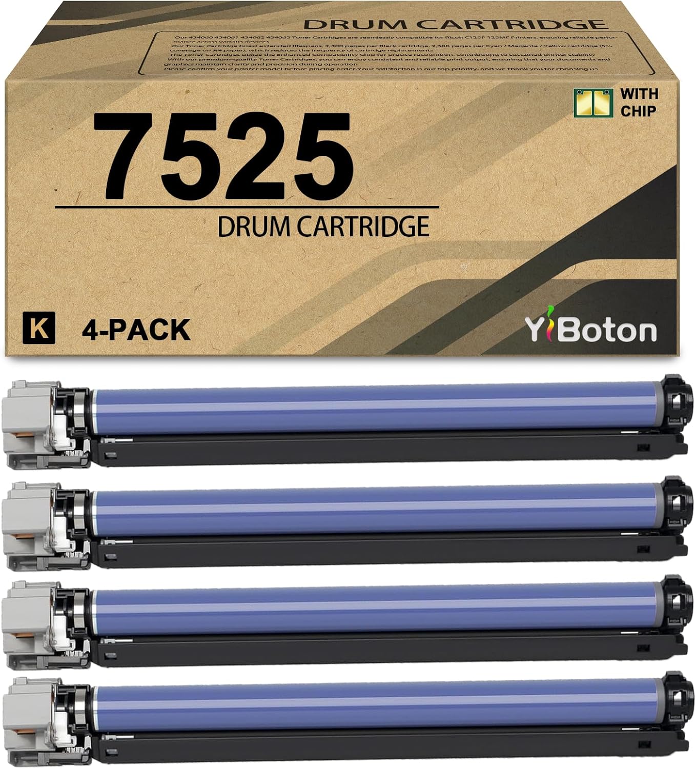013R00662 Drum Cartridge Compatible for Xerox WorkCentre 7525 7530 7535 7545 7556 7830 7835 7845 7855 7970 EC7836 EC7856 Altalink C8030 C8035 C8045 C8055 C8070 Printer Drum(4-Pack)