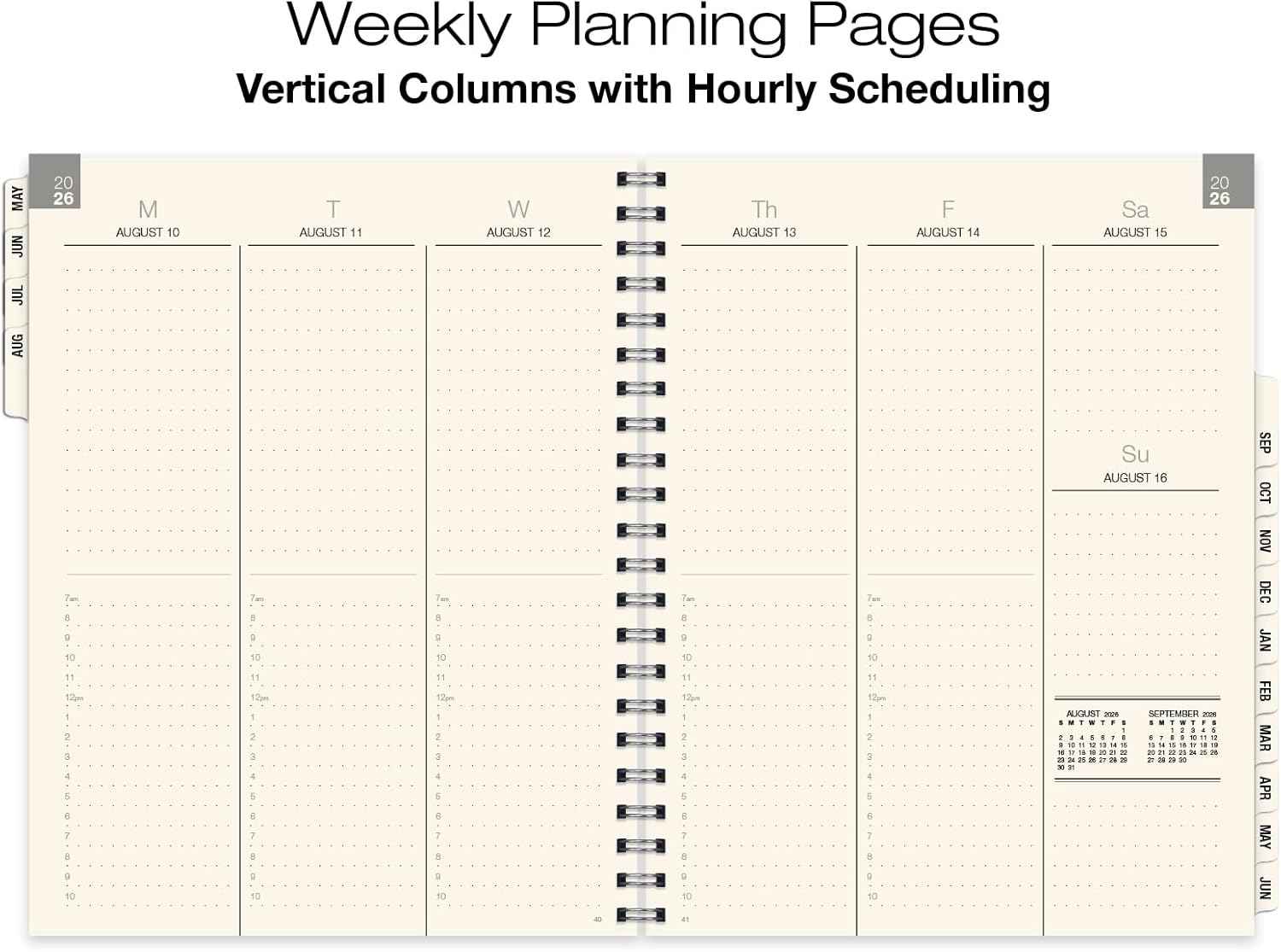 ESSENTIAL 2026-2027 Monthly & Weekly Planner with Tabs, 8.5"x11": 14 Months (May 2026 - June 2027), Professional, Simple, Easy-to-Use Design and Frosted Poly Cover for Extra Protection (Frosted)
