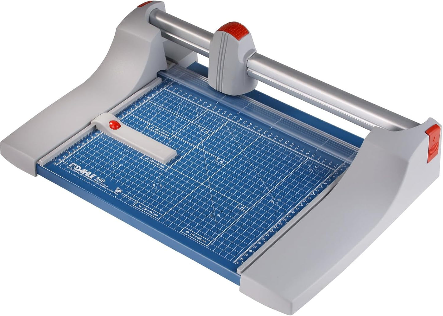 Dahle 440 Premium Rotary Trimmer, 14" Cut Length, 30 Sheet Capacity, Self-Sharpening, Automatic Clamp, German Engineered Paper Cutter