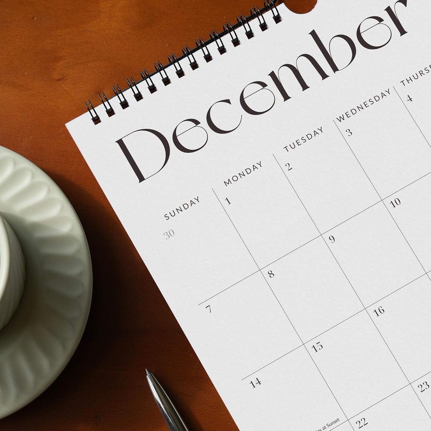 Cabbrix Wall Calendar 2025-2026, 18 Monthly Wall Calendar September 2025 to December 2026, 15" x 12", Twin-Wire Binding, Hanging Calendar for Home Office School, Simplified