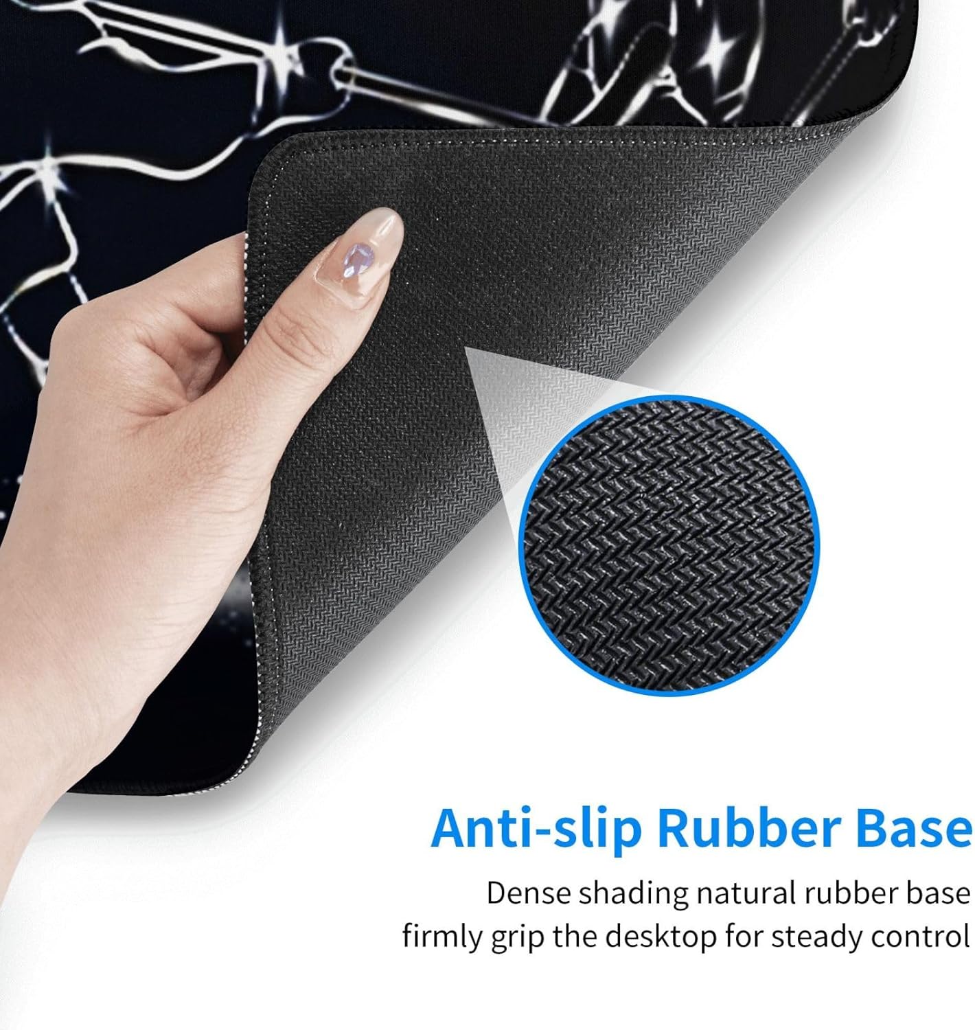 Ice Hockey Mouse Pad, Large Big Gaming Mouse Pad Desk Pad, Mousepad with Non-Slip Rubber Base, Extended XXL Mouse Mat for Computer Laptop Office Accessories
