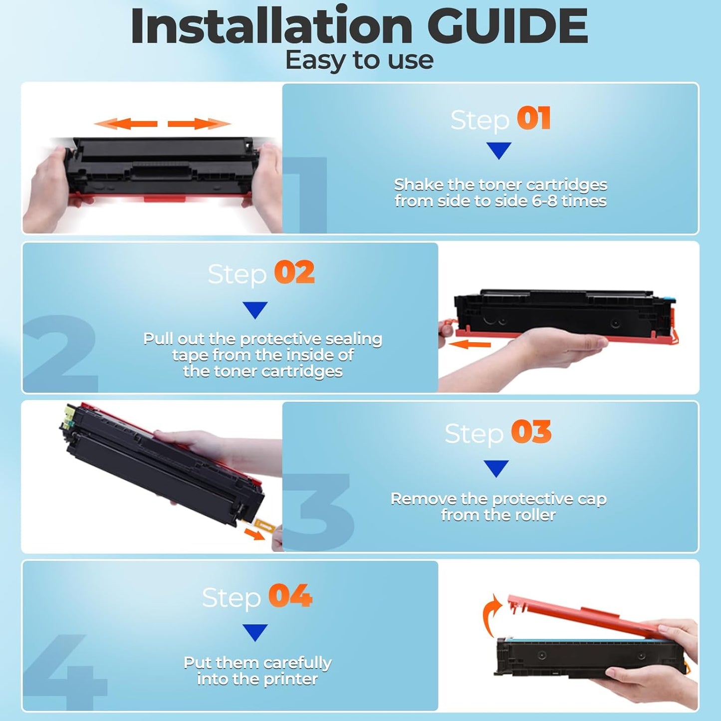CF258A 58A Toner Cartridges Black (2-Pack) for HP 58A 58X CF258X, Laser Jet M404dn M428fdw Toner Cartridges, CF258 for Laser Jet Enterprise M404dn M404dw M404n M428dw M428fdn MFP M304 M406dn M430f