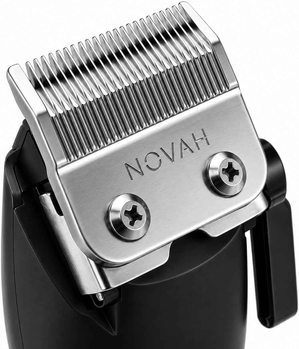 Novah® Professional Hair Clippers for Men, Professional Barber Clippers and Trimmer Set, Mens Cordless Hair Clipper for Barbers Haircut Kit Fade