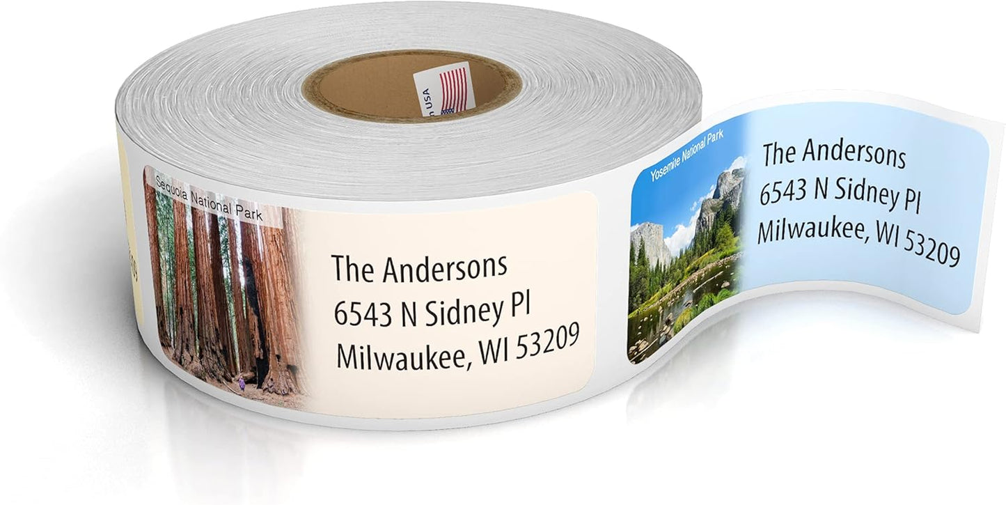 Customized Personalized Address Labels - Made in The USA by Kenco (500 Labels, National Parks) - Lumora Desk