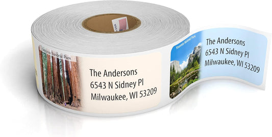 Customized Personalized Address Labels - Made in The USA by Kenco (500 Labels, National Parks) - Lumora Desk