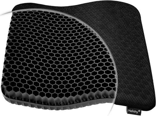 Gel Seat Cushion for Long Sitting (Super Large & Thick), Soft & Breathable, Gel Chair Cushion for Wheelchair, for Hip Pain, Gel Seat Cushion for Office Chair