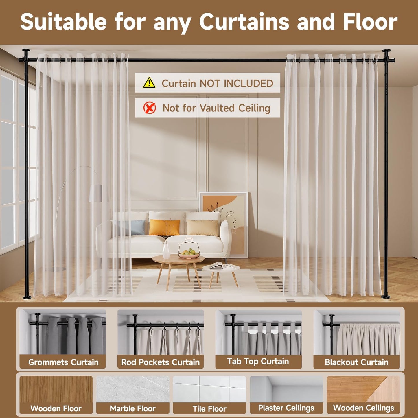 Room Divider Folding Privacy Screens with Wheels, 6FT Tall Divider for Room Separation, Movable Room Partitons and Dividers, Indoor Room Dividers Panel with Fabric (Black, 1 Panel-78‘’)
