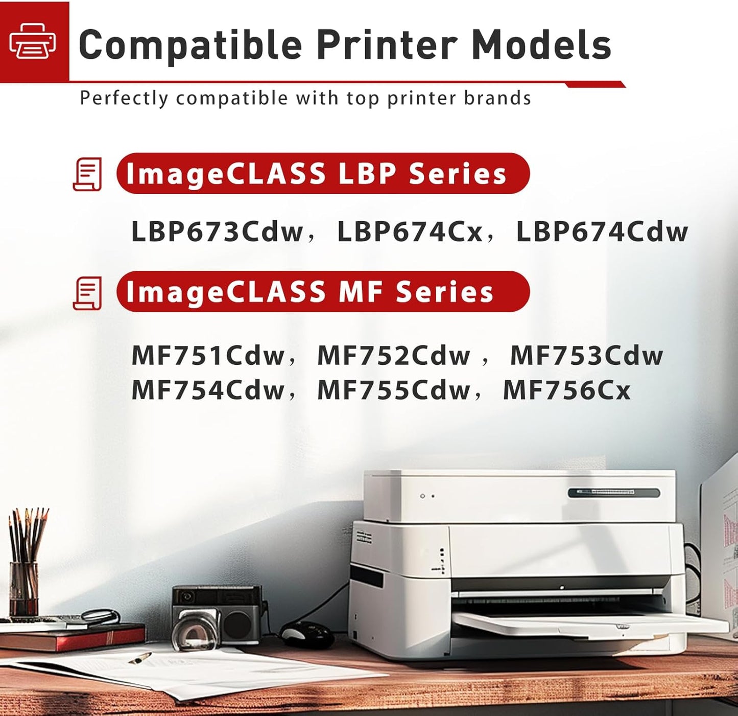 069H Toner Cartridges Set Compatible Replacement for Canon 069/069H Toner Use with lmageCLASS MF753Cdw MF751Cdw MF756Cx LBP674Cdw LBP673Cdw Printer|MF753cdw Toner,4Pack