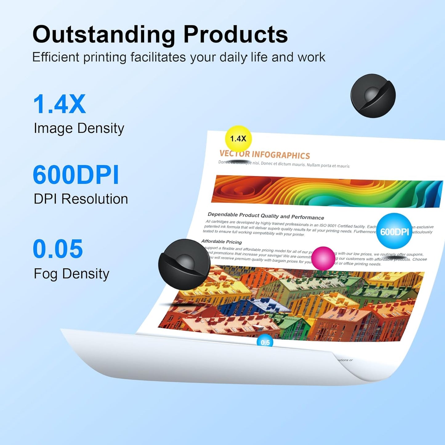 055H Toner Cartridge MF743Cdw Toner Replacement for Canon 055 055H Toner Cartridge Set Compatible with Canon Color imageCLASS MF743Cdw, MF741Cdw, MF745Cdw, LBP664Cdw Laser Printers (4-Packs)