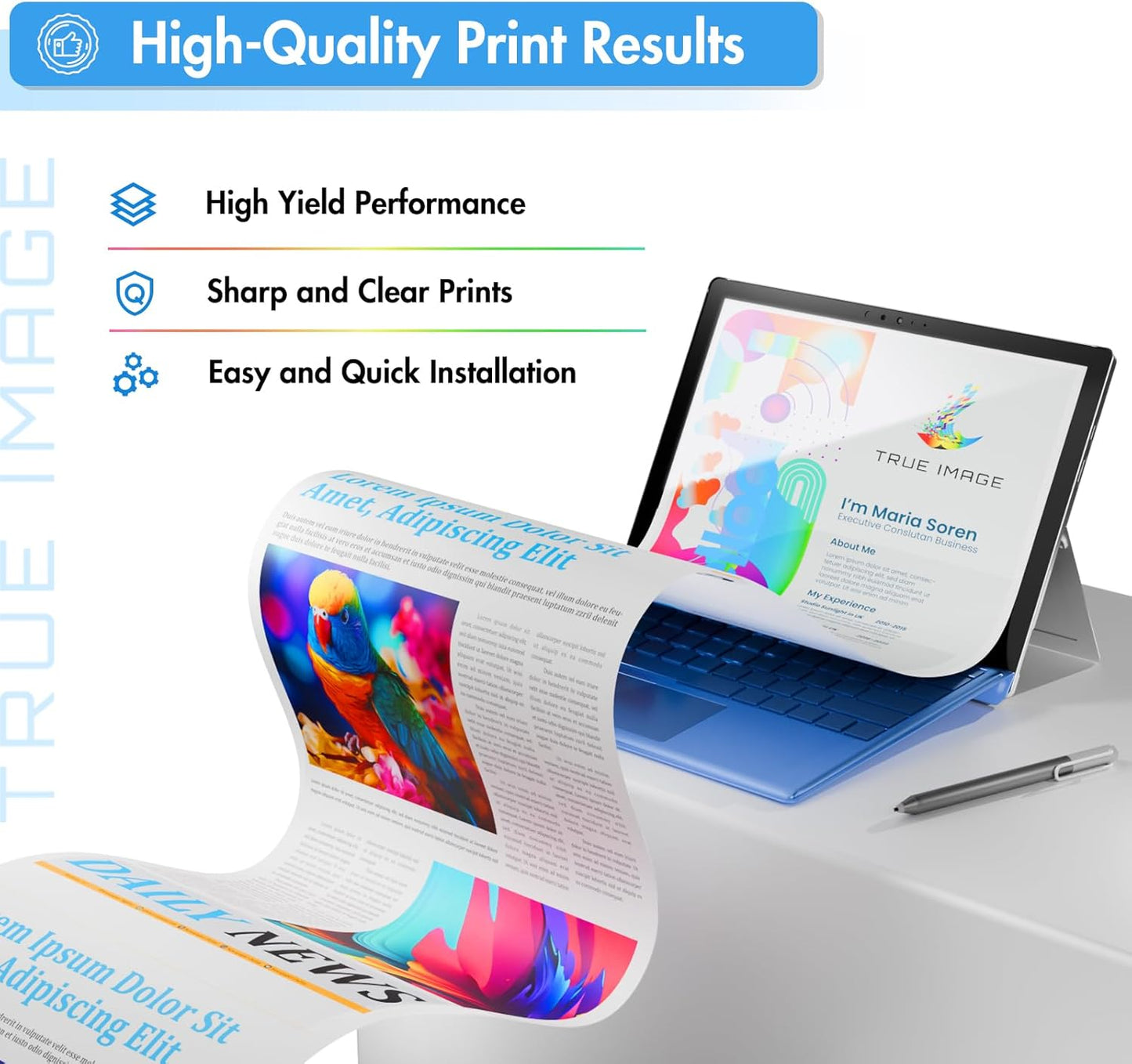 CF230A 30A Black Toner Cartridge Compatible Replacement for HP 30A CF230A 30X CF230X M227fdw for HP LaserJet Pro MFP M203dw M227fdn M203dn M227sdn M203d M227 M203 Series Printer (Black, 2-Pack)
