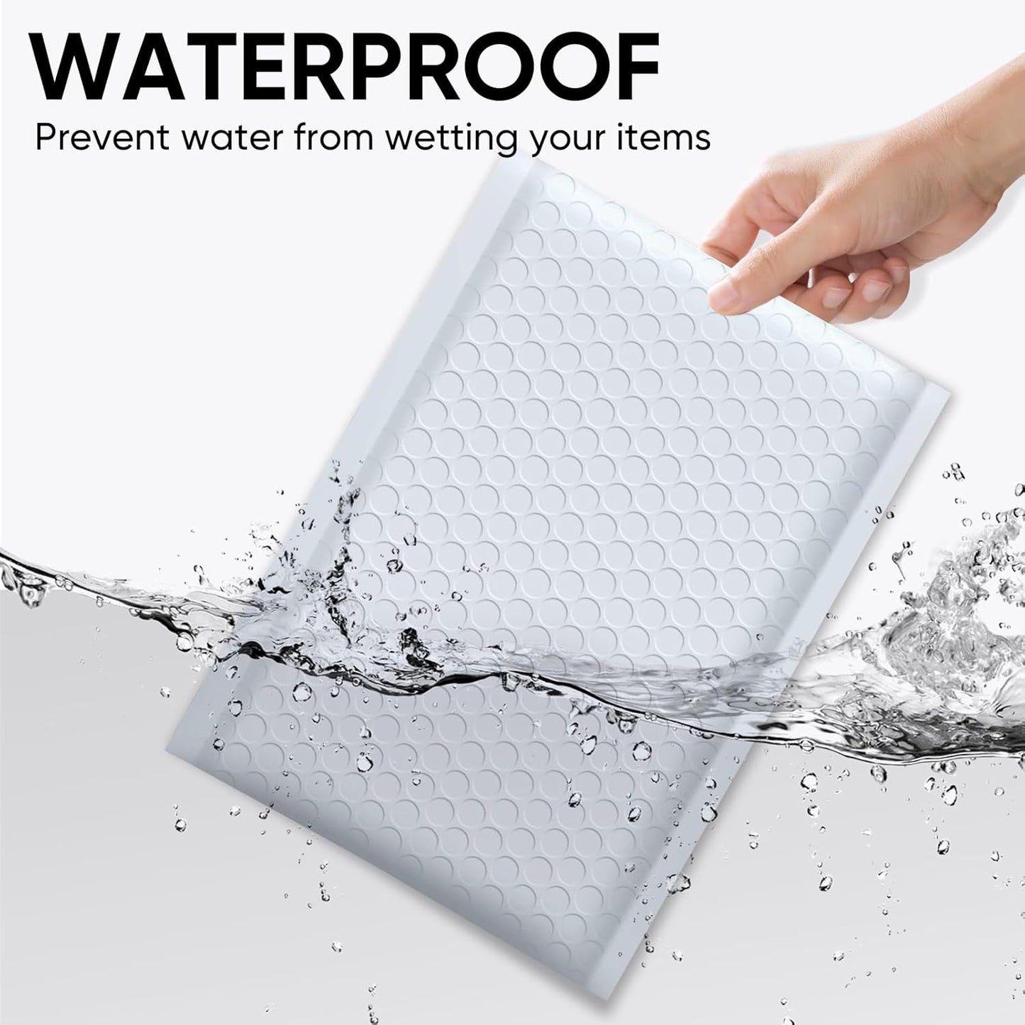 CHMI White Bubble Mailers 8.5 x 12 Inch 100 Pack, Usable Size 8.25X12 Inch Poly Mailers,Mailing Envelopes,Shipping Mailer，Opaque Self Seal Adhesive Waterproof Bags for Packaging and Shipping. - Lumora Desk