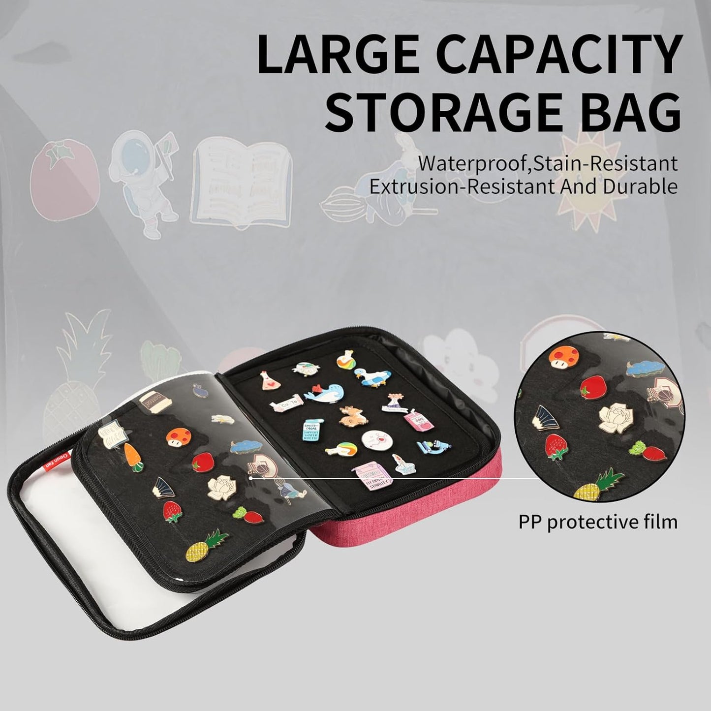 Pin Bag Pin Display Book - Lumora Desk