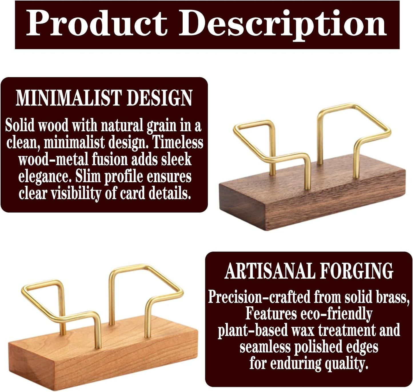 Personalized Business Card Holder Desk Custom Engraved Wooden Business Card Case Holder Personalized Wooden Business Name Card Display Stand Postcard Holder for Office Desktop Business Card Stand