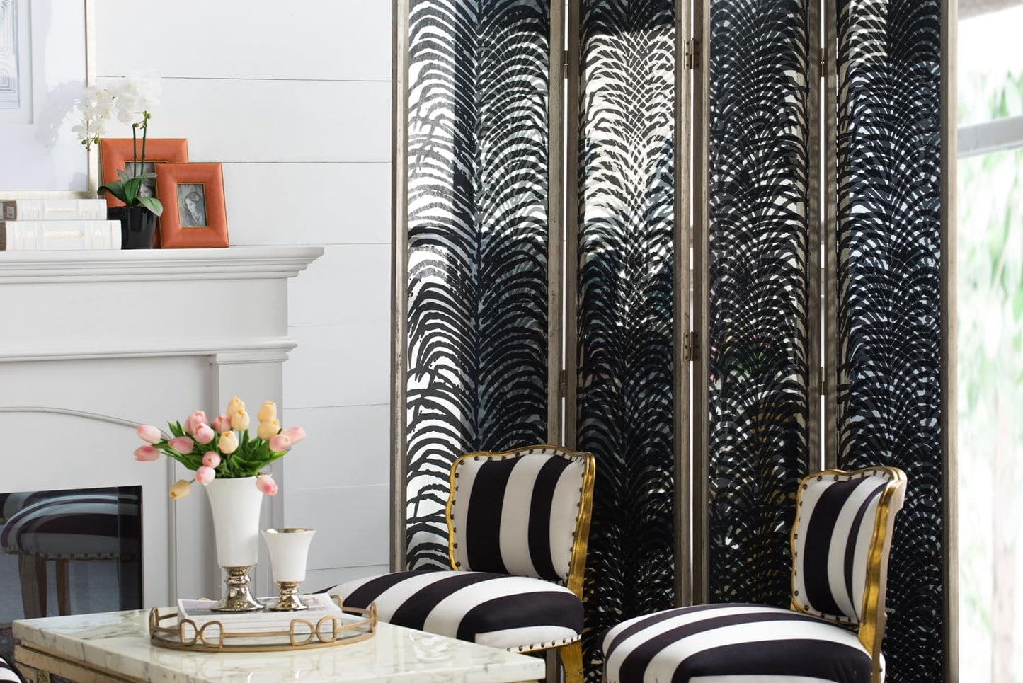 NicBex Room Divider 4 Panel Room Dividers with Durable Metal Frame Partition Room Dividers and Folding Privacy Screens Wall Divider for Home, Office, Room Separation,17.7" W x 1.5" D x 72.8" H, Black - Lumora Desk
