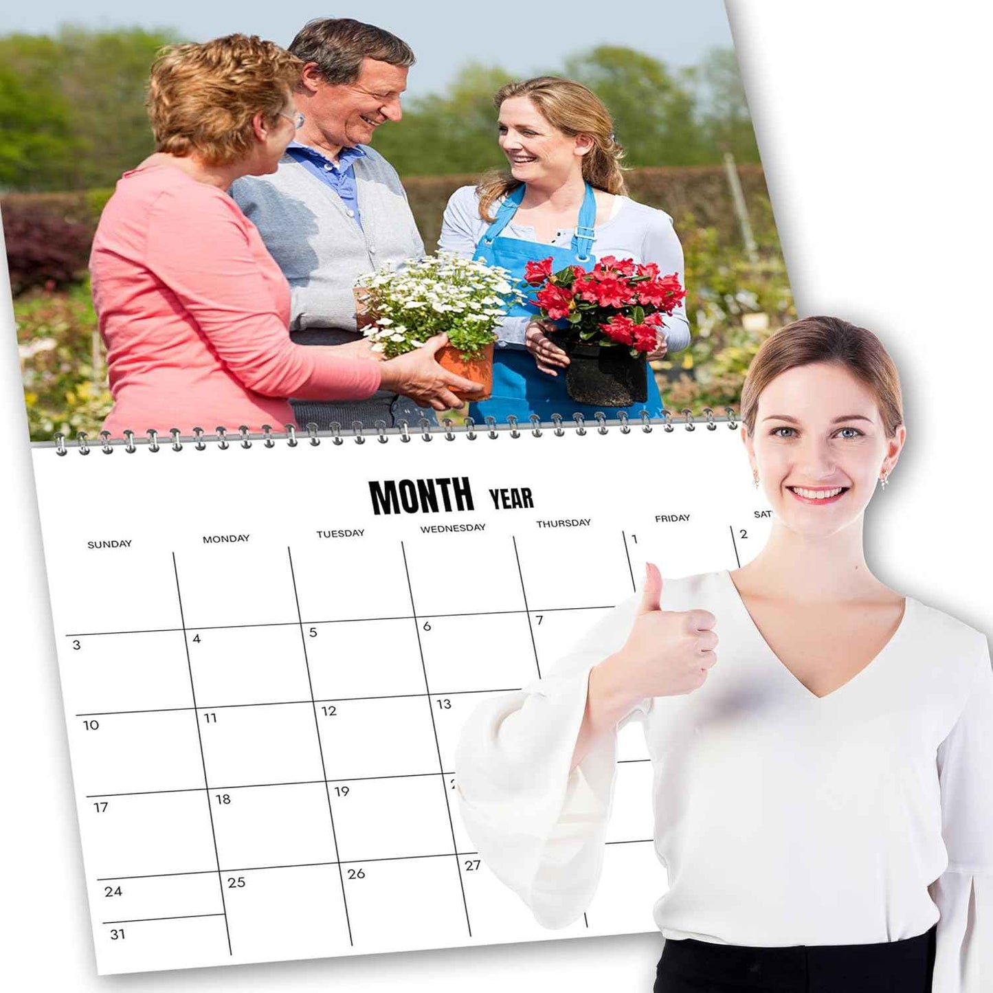 Custom Photo Wall Calendar 2026 for Home & Office - Print Your 13 Memories,Make Your Own Personalized Calendar 2026 - Customized Christmas Gift