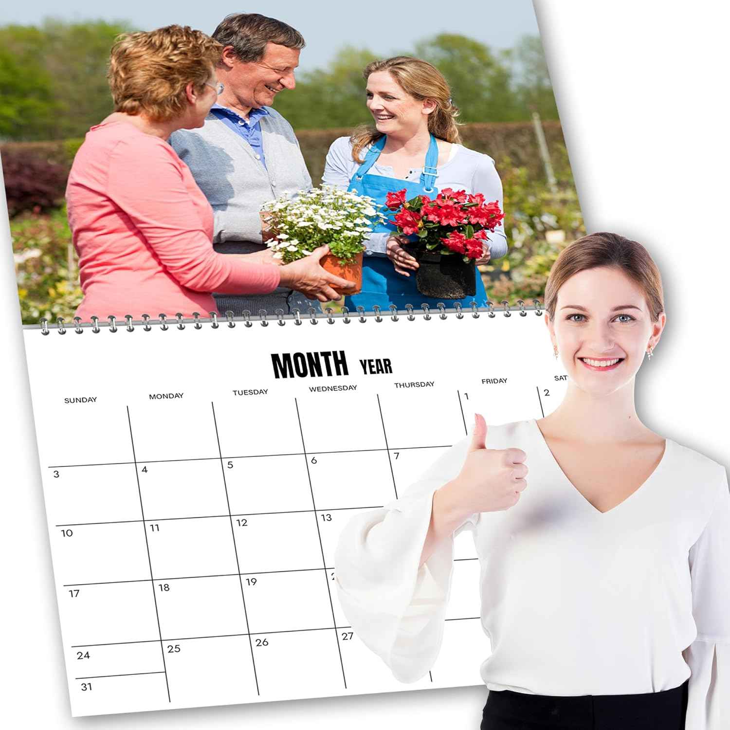 Custom Photo Wall Calendar 2026 for Home & Office - Print Your 13 Memories,Make Your Own Personalized Calendar 2026 - Customized Christmas Gift