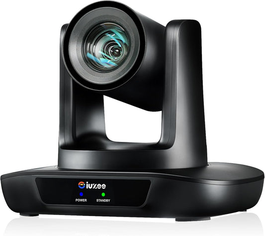 AI Auto Tracking PTZ Camera 3G-SDI/USB3.0/HDMI/LAN PoE 30X Optical and 8X Digital Zoom Live Streaming Camera 1080P 60FPS for Church Services Worship Education Events vMix OBS YouTube