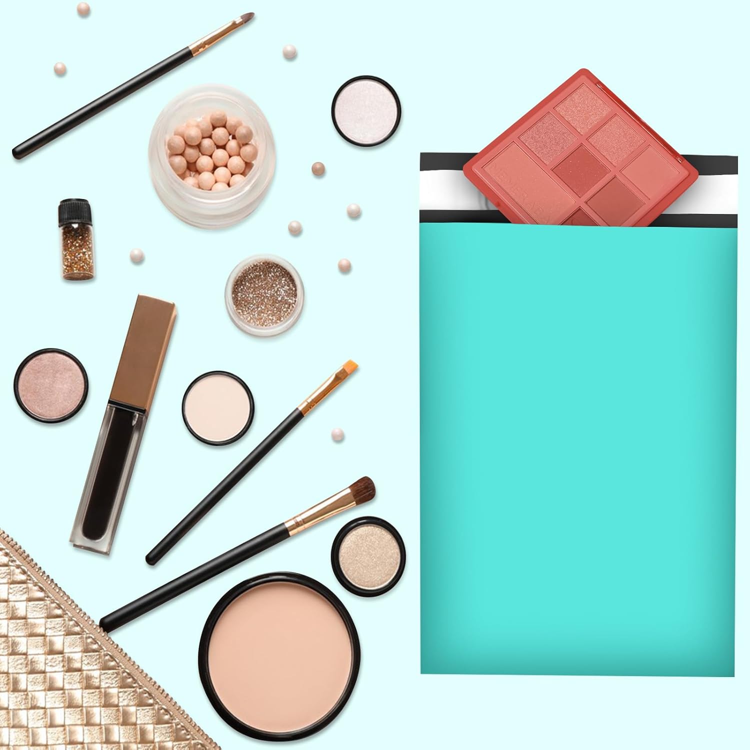120PC Poly Mailers 6x9 Inch Teal Mailing Envelopes Bags Shipping Bags with Self Adhesive Waterproof and Tear-Proof Postal Bags - Lumora Desk