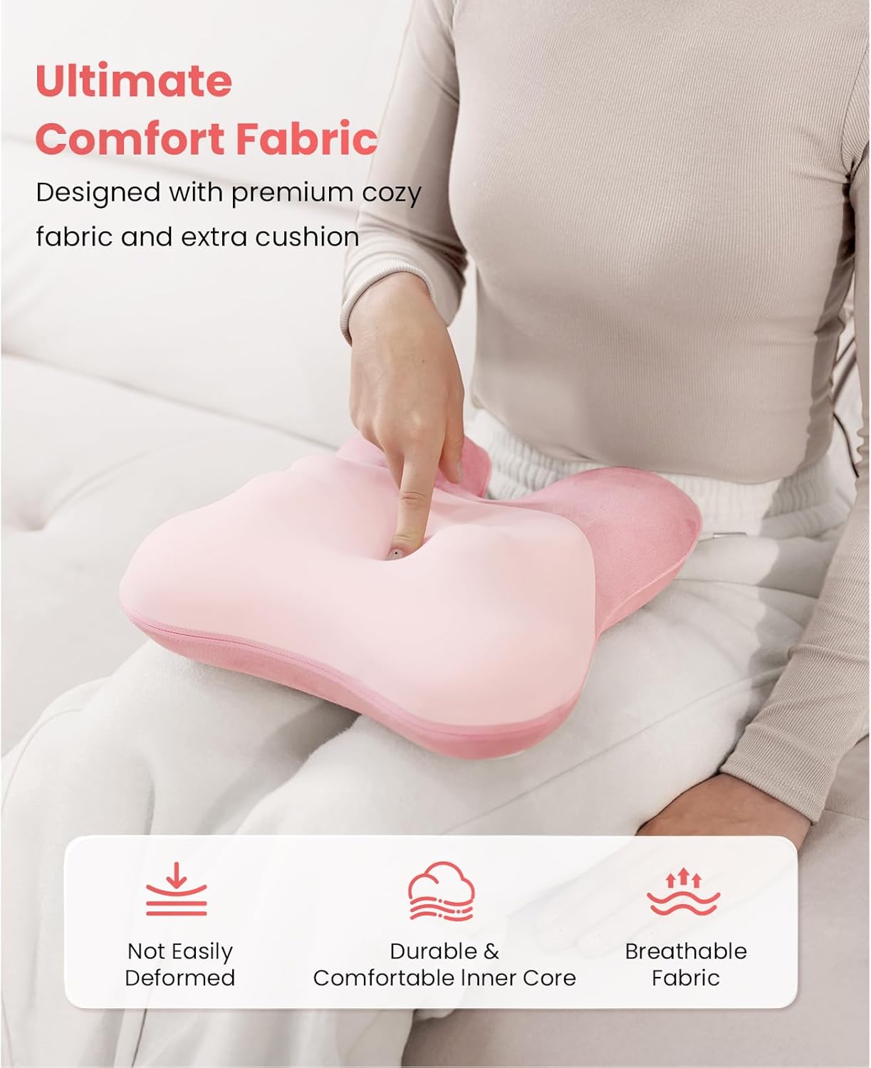 BOB AND BRAD Back Massager with Heat FSA Eligible, EZBack Corded Back Massager for Pain Relief Deep Tissue, Shiatsu Back Massage Pillow, Soothing Muscle Tension Upper & Lower Back Relief