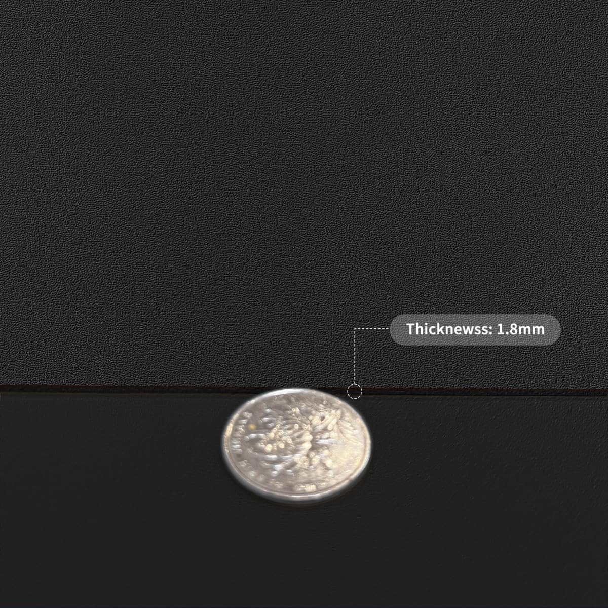 Top of Dresser Protector - 22x72 Inch Waterproof Easy to Clean Can Conceal Flaws Protector The Table Top from Scratches Used for Coffee Table Dresser(Black+Black 22x72)