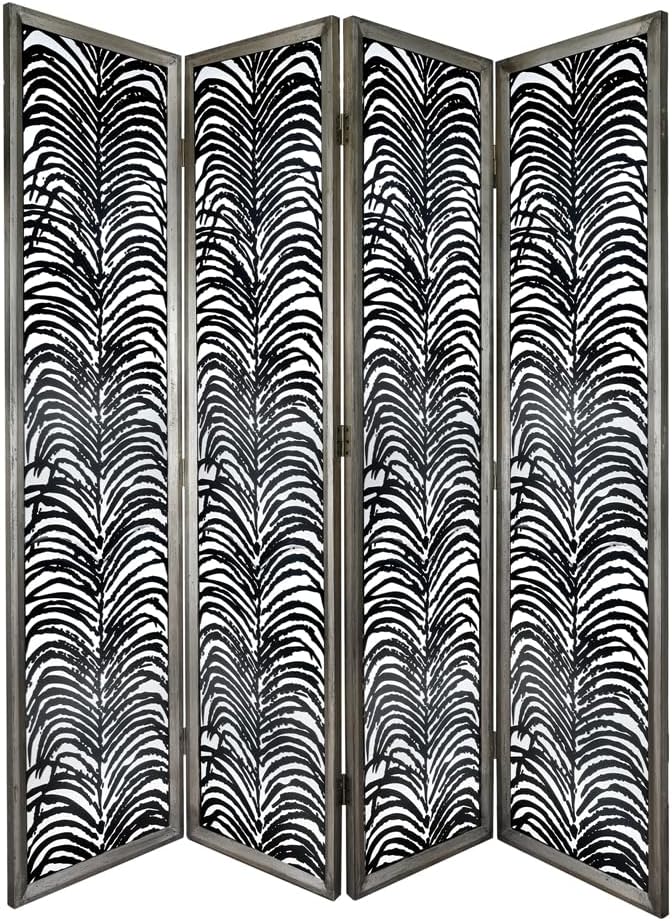 NicBex Room Divider 4 Panel Room Dividers with Durable Metal Frame Partition Room Dividers and Folding Privacy Screens Wall Divider for Home, Office, Room Separation,17.7" W x 1.5" D x 72.8" H, Black - Lumora Desk