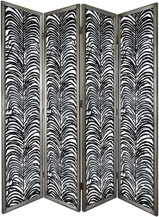 NicBex Room Divider 4 Panel Room Dividers with Durable Metal Frame Partition Room Dividers and Folding Privacy Screens Wall Divider for Home, Office, Room Separation,17.7" W x 1.5" D x 72.8" H, Black - Lumora Desk