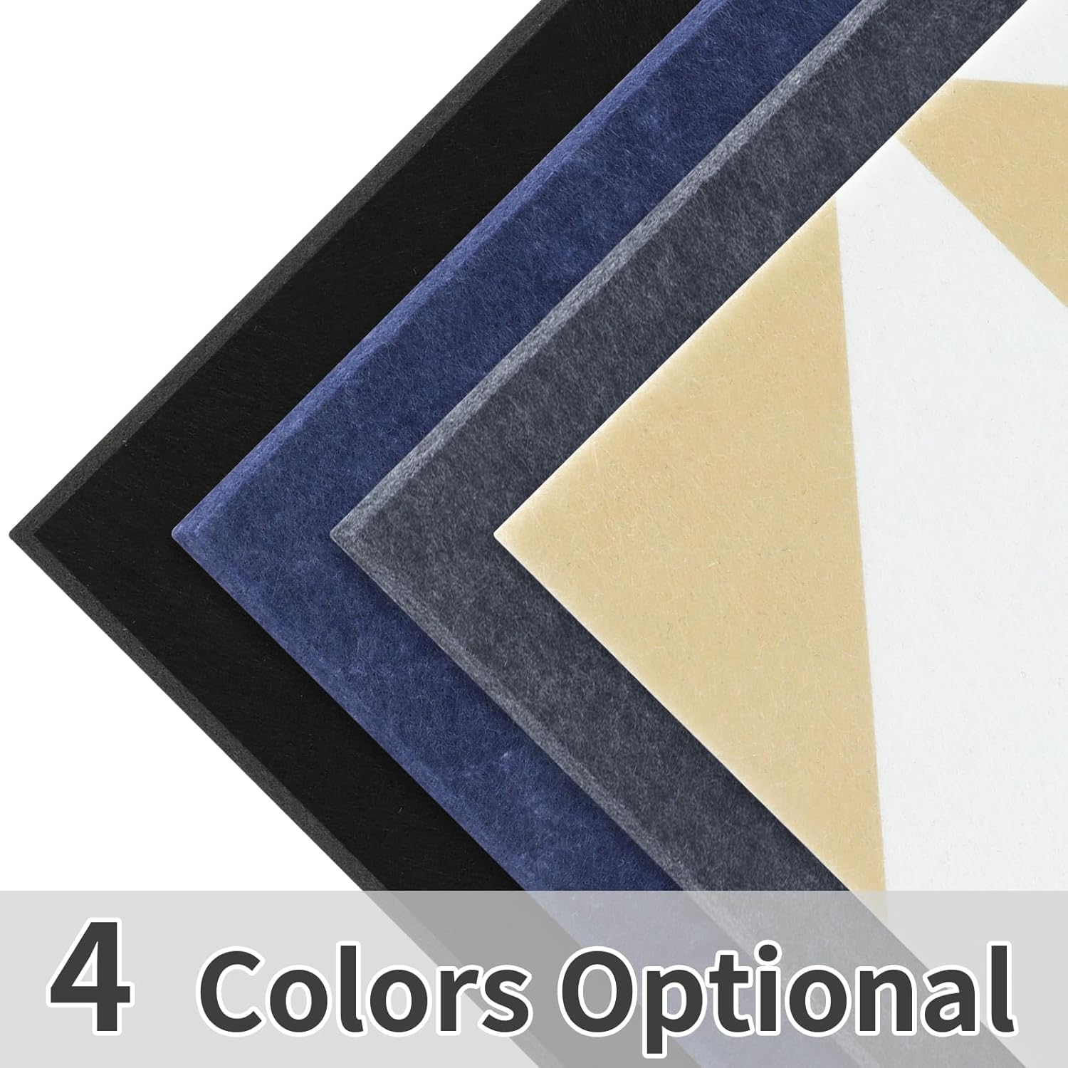Smarpau Bulletin Board Large Cork Board for Walls 48"x36", 12 Pack Pin Board Felt Board with 35 Pushpins 50 Removable Security Stickers, Cork Boards for Office Home School Decor (Deel Grey) - Lumora Desk