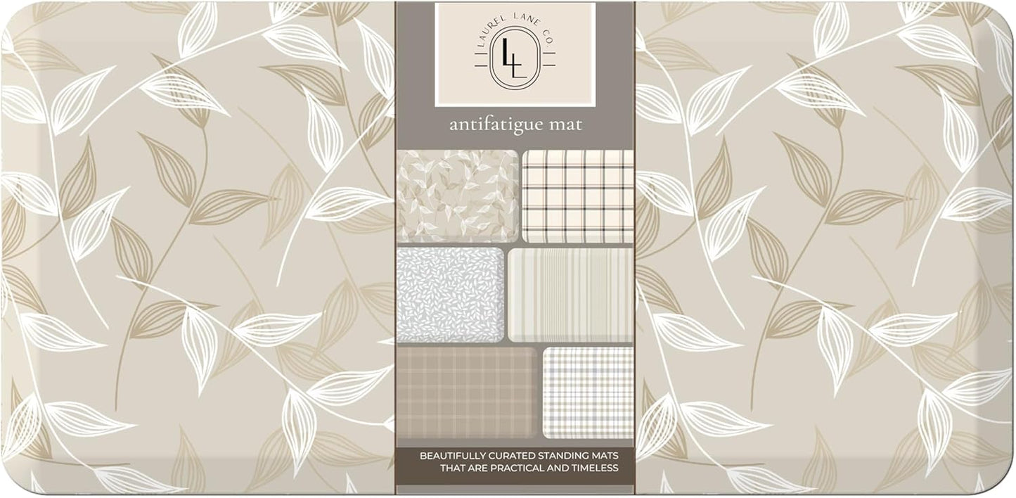 Anti Fatigue Mat by Laurel Lane Co. – Designer Anti Fatigue Mats for Kitchen Floor, Kitchen Mats for Floor, Desk Mat – Cushioned 0.75" Thick – Stain Resistant – Non-Skid Bottom – 20" x 39" - Lumora Desk