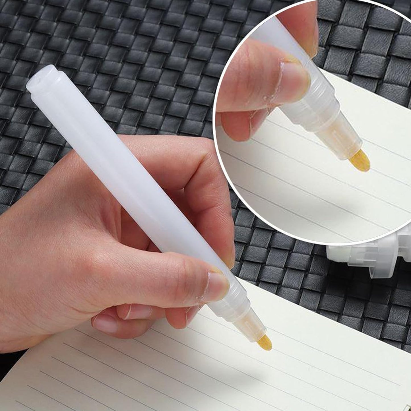 21Pcs Refillable Acrylic Paint Markers 3mm 6mm15mm, Empty Acrylic Markers with 3 ml Dropper, Blank Round Tilted Flat Head Fillable Paint Pen for Adult Painting, Ceramics Graffiti Stone and DIY