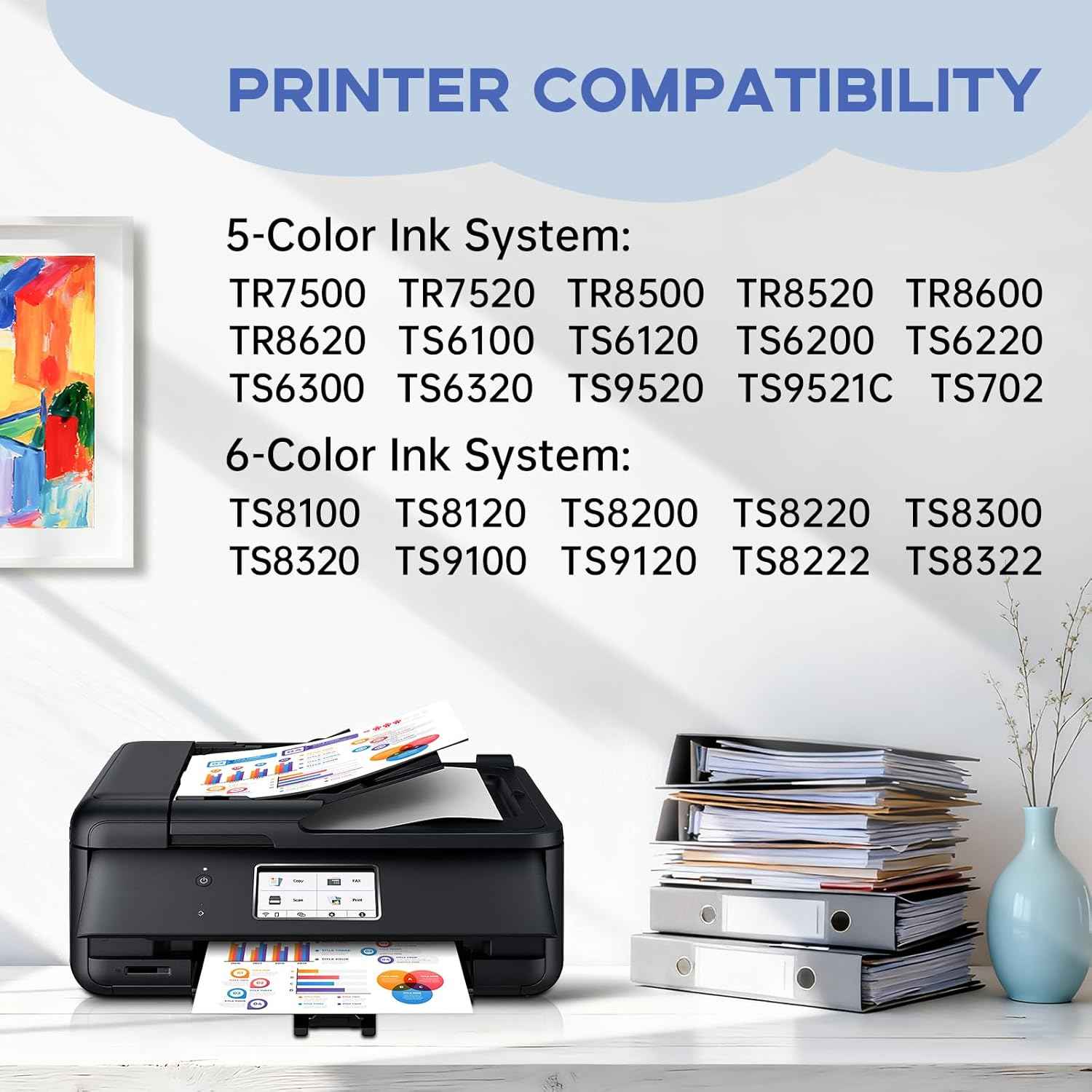 Miss Deer PGI-280XXL PGBK Black Ink Cartridges Compatible for Canon 280 281 Ink Cartridges to use with Canon TR8620A TR8520 TR7520 TS9120 TS6320 TS6220 TS6120 TS702 TS8120 TS8220 TS8320 Pinter