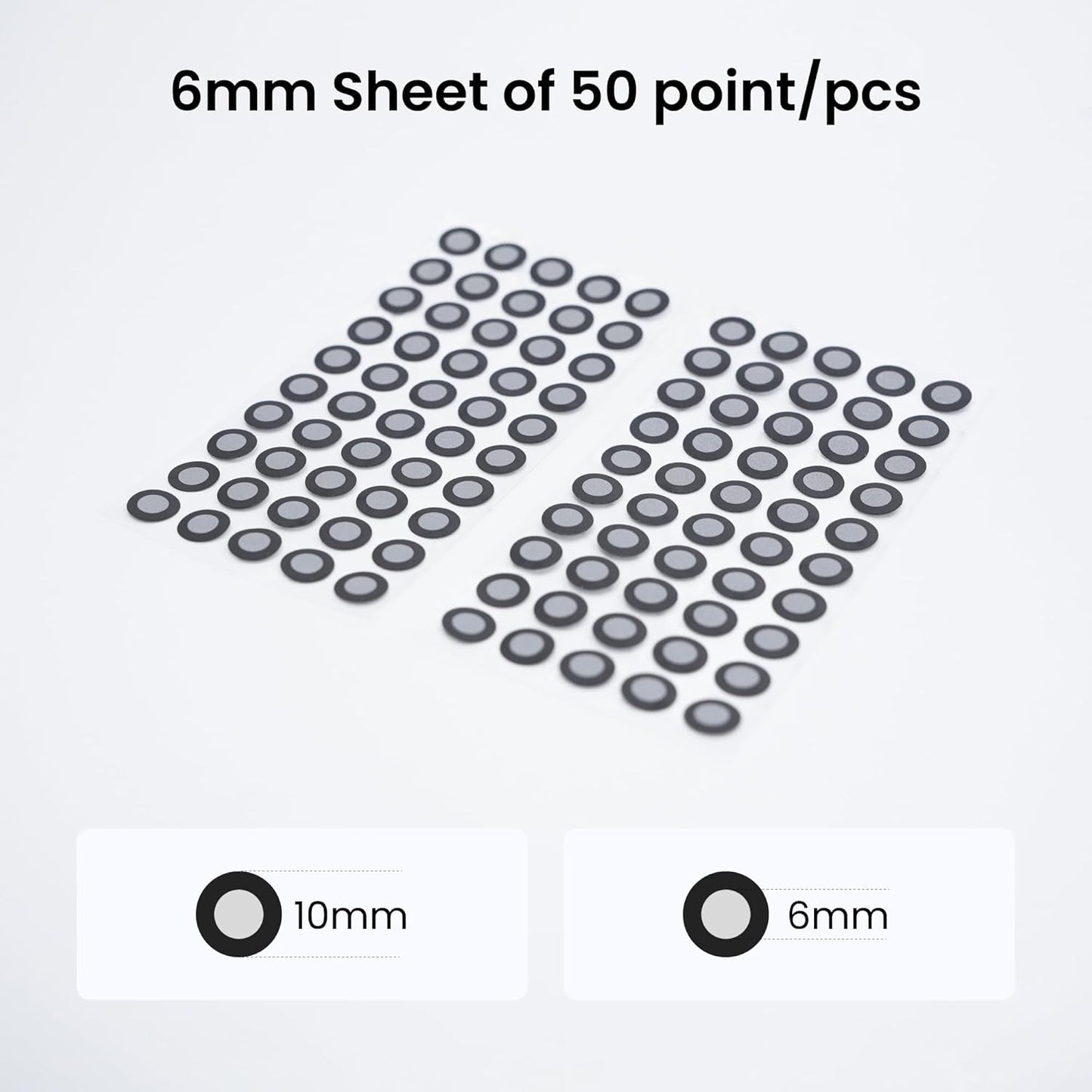 Revopoint 6.0 mm 3D Scanning Markers for 3D Scanners, 3D Tracking Dots, Reference Point Stickers, Diffuse Markers (2000 Points)
